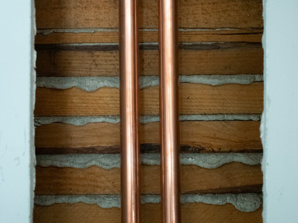 Copper water pipes